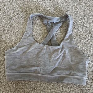 Lululemon Time to Sweat Space Gray Racerback Bra Size: 6